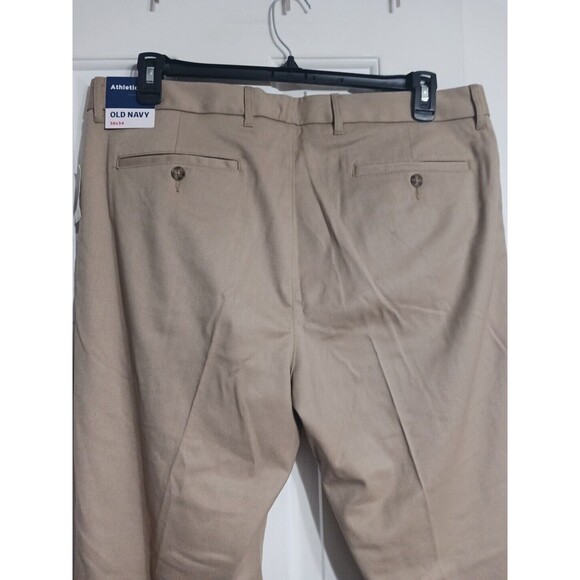 NWT Men's Old Navy Athletic Dress Pants Size 38x34 Khaki - Picture 5 of 9